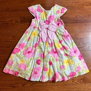 Pink Floral Gymboree Dress with Bow